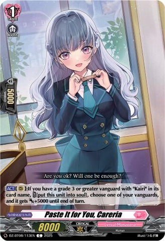 Paste it for You, Careria (DZ-BT08/113EN) [Knights 0f Rebirth]