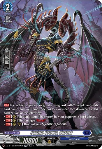 Crying Crows, Vartak (DZ-BT08/SR11EN) [Knights 0f Rebirth]