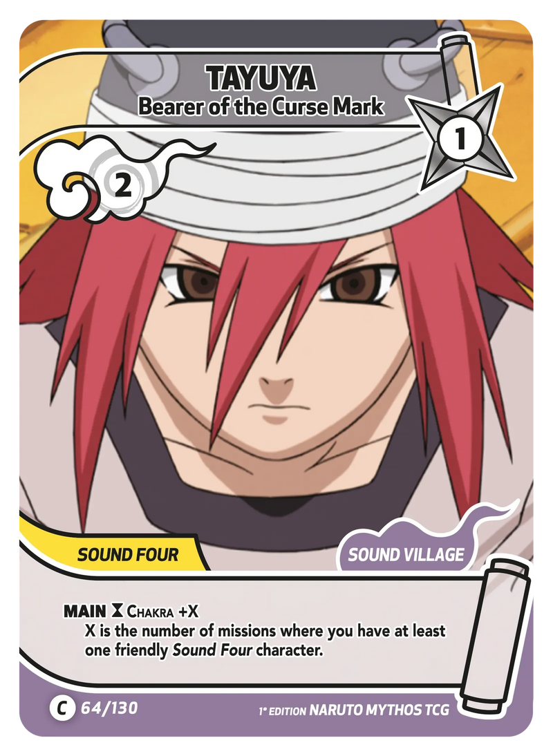Image for Tayuya — Bearer of the Curse Mark (064/130) (KSH) - Naruto Mythos TCG