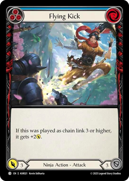 Image for Flying Kick (Blue) (ASR021) - Flesh and Blood TCG