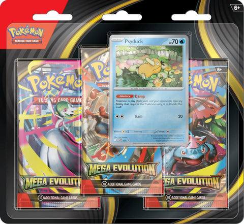 Mega Evolution - 3 Pack Blister (Psyduck) preorder