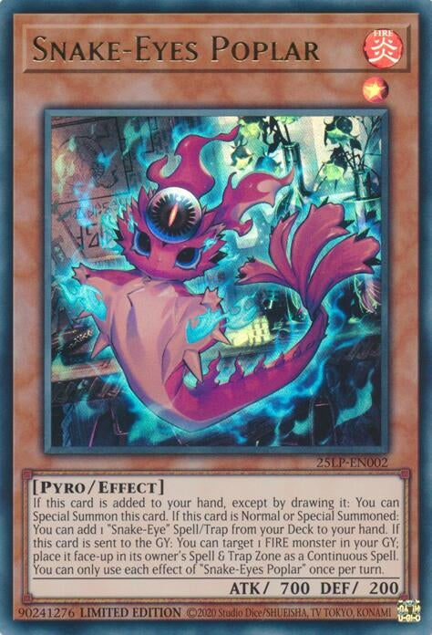 Image for Snake-Eyes Poplar (25LP-EN002) (25LP) - YuGiOh