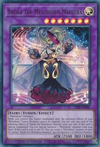 Image for Bacha the Melodious Maestra (25LP-EN006) (25LP) - YuGiOh