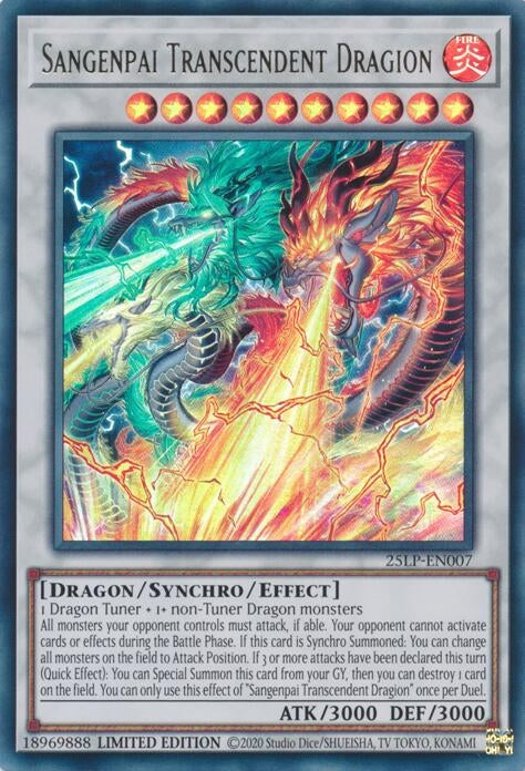 Image for Sangenpai Transcendent Dragion (25LP-EN007) (25LP) - YuGiOh