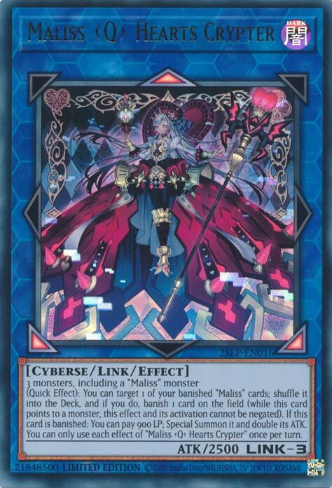Image for Maliss Q Hearts Crypter (25LP-EN016) (25LP) - YuGiOh