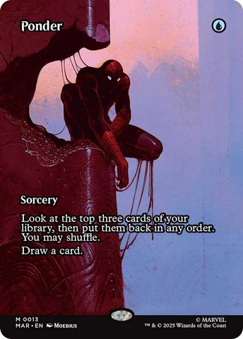 Image for Ponder (Borderless) (13) (MAR) - Magic: The Gathering