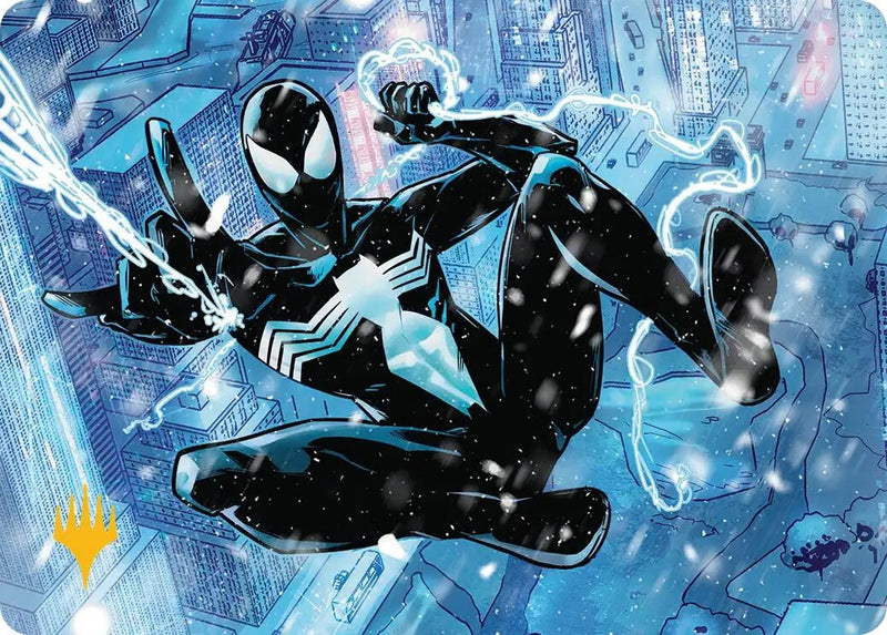 Image for Spectacular Spider-Man (Black) Art Card (Gold-Stamped Planeswalker Symbol) (52) - Magic: The Gathering