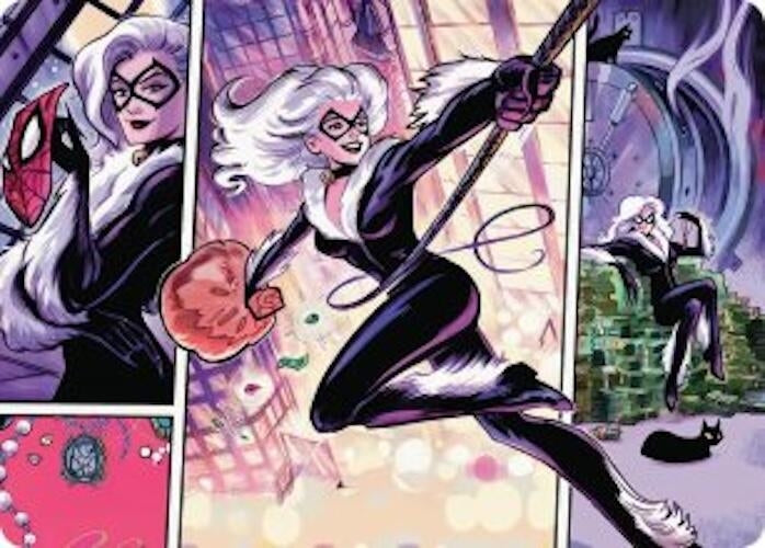 Image for Black Cat, Cunning Thief Art Card (44) - Magic: The Gathering