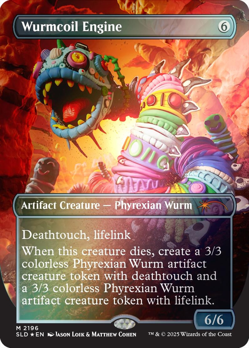 Image for Wurmcoil Engine (2196) (Rainbow Foil) (2196) (SLD) - Magic: The Gathering