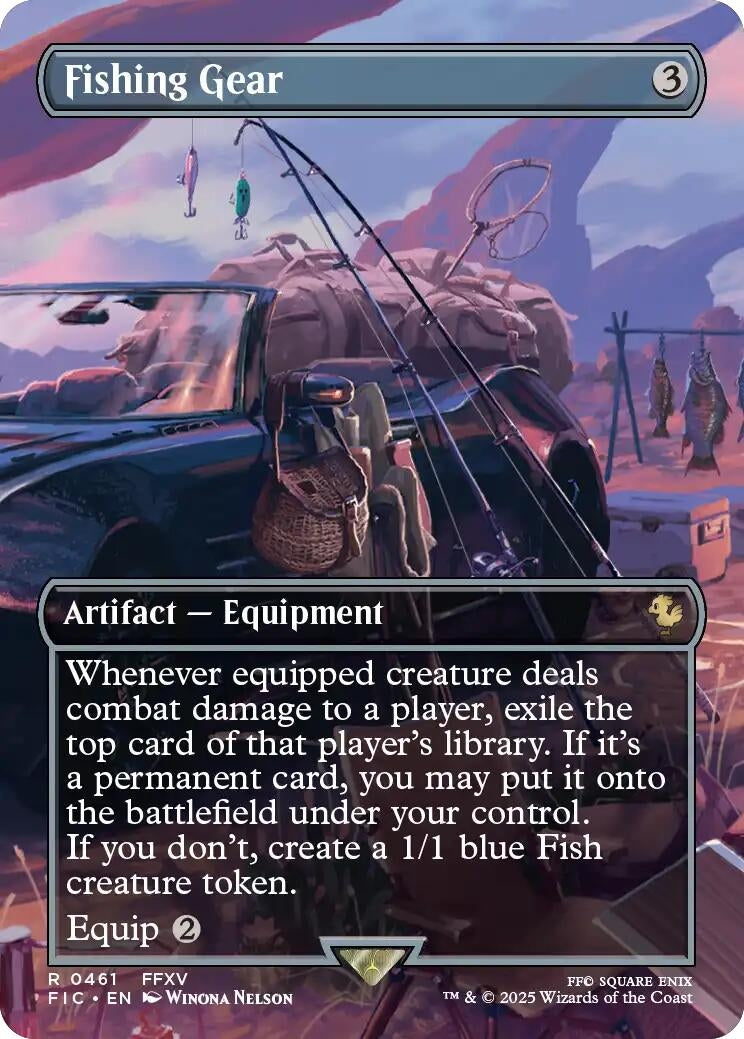 Image for Fishing Gear (Borderless) (461) (FIC) - Magic: The Gathering