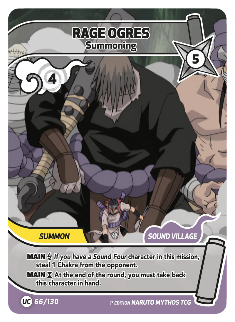 Image for Rage Ogres — Summoning (066/130) (KSH) - Naruto Mythos TCG
