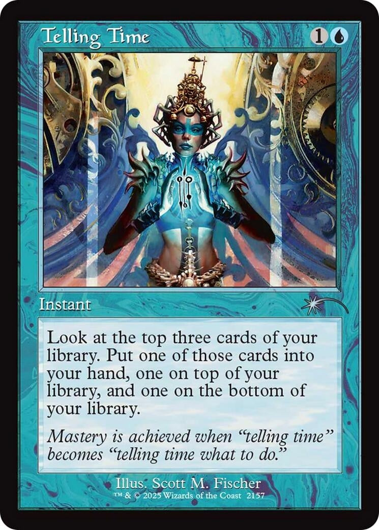 Image for Telling Time (Retro Frame) (2157) (SLD) - Magic: The Gathering