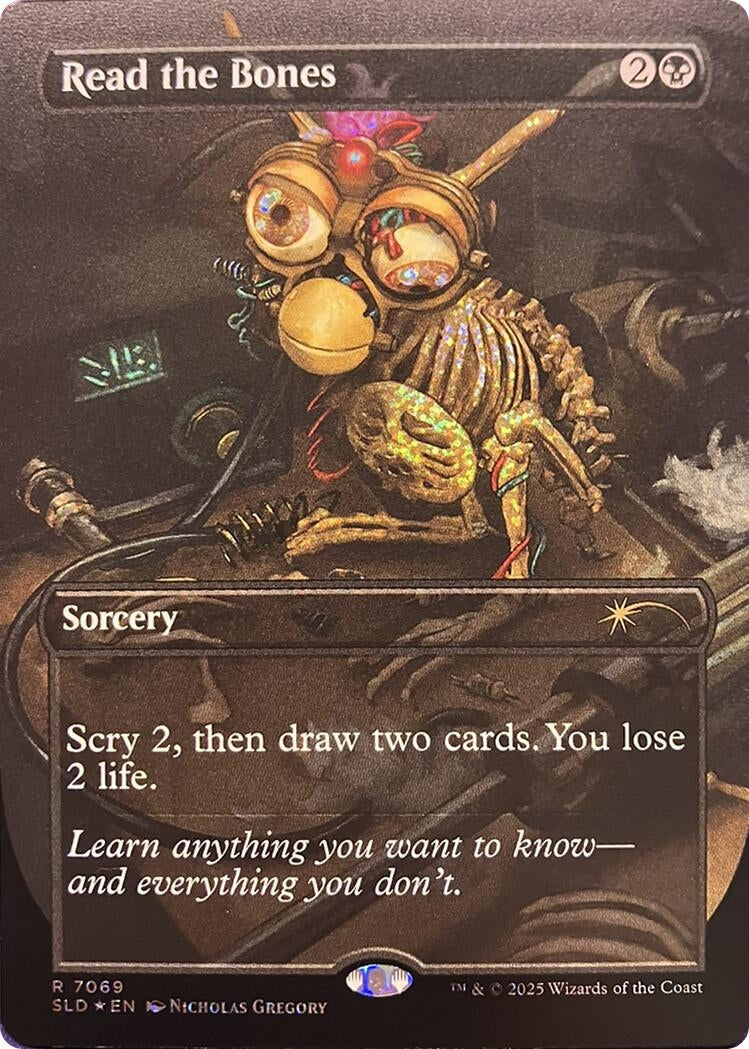 Image for Read the Bones (7069) (Confetti Foil) (7069) (SLD) - Magic: The Gathering