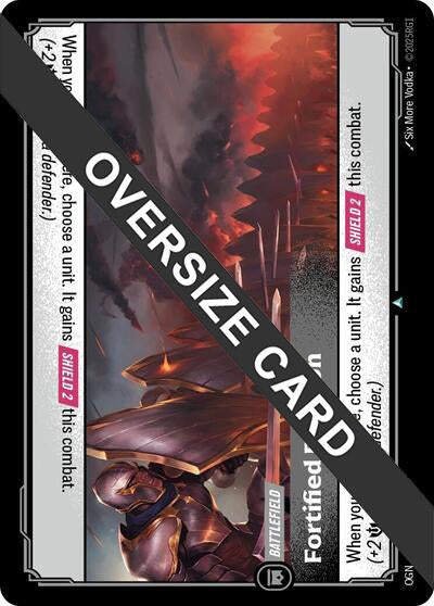 Image for Fortified Position (Oversized) (279/298) (OGS:PG) - Riftbound: League of Legends Trading Card Game