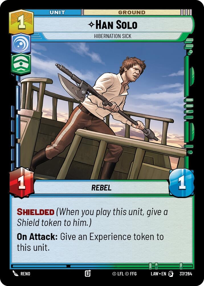 Image for Han Solo - Hibernation Sick (37/264) - Star Wars: Unlimited