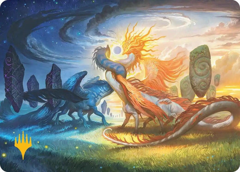 Image for Celestial Reunion Art Card (19/54) (Gold-Stamped Planeswalker Symbol) (19) - Magic: The Gathering