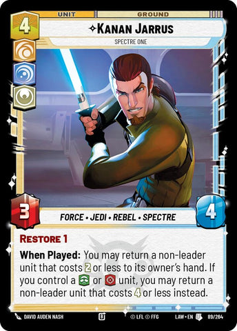 Image for Kanan Jarrus - Spectre One (89/264) - Star Wars: Unlimited
