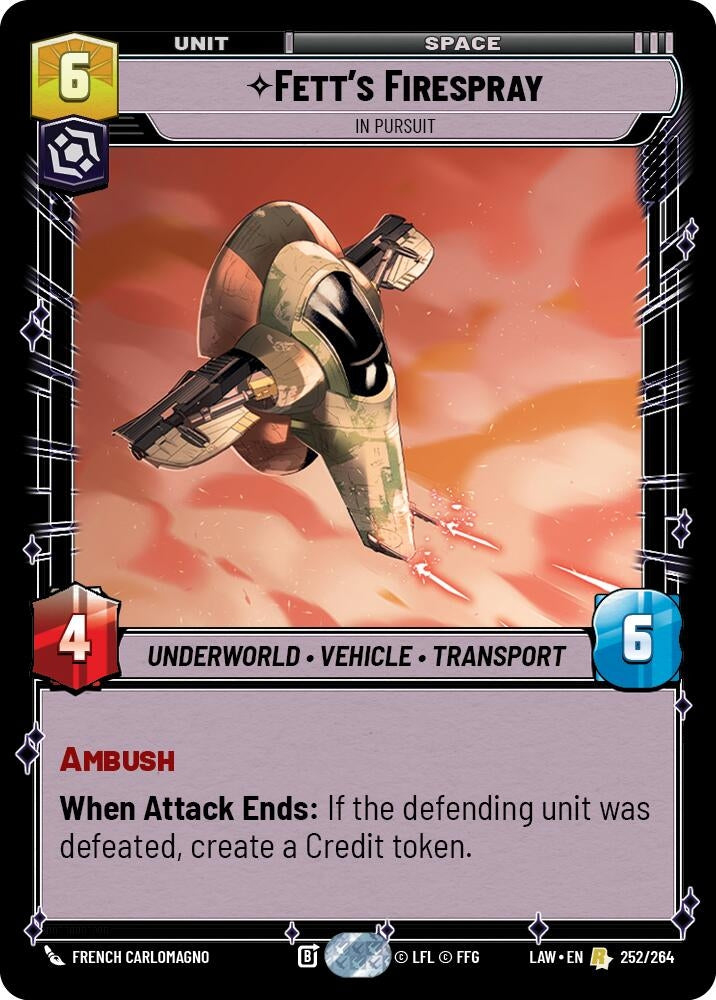 Image for Fett's Firespray - In Pursuit - Star Wars: Unlimited