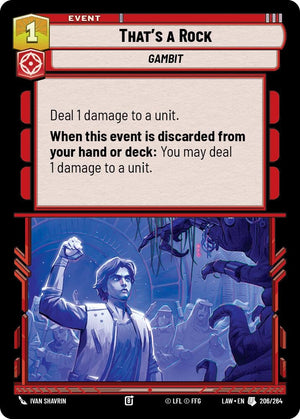 Image for That's a Rock (208/264) - Star Wars: Unlimited