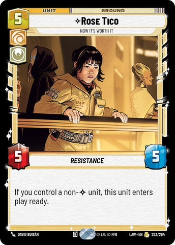 Image for Rose Tico - Now It's Worth It (223/264) - Star Wars: Unlimited