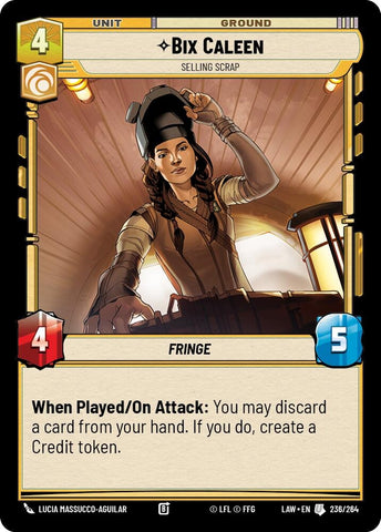 Image for Bix Caleen - Selling Scrap (236/264) - Star Wars: Unlimited