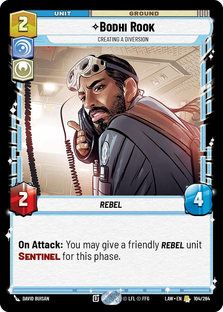 Image for Bodhi Rook - Creating a Diversion (104/264) - Star Wars: Unlimited