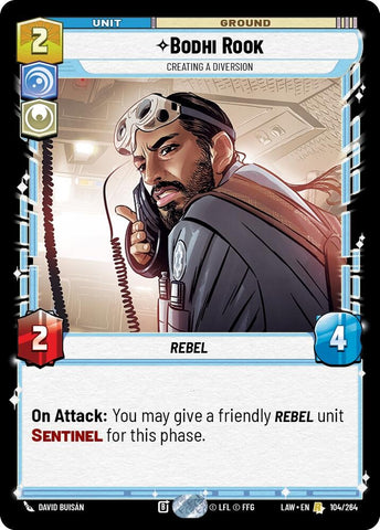 Image for Bodhi Rook - Creating a Diversion (104/264) - Star Wars: Unlimited