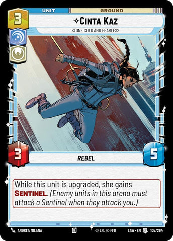 Image for Cinta Kaz - Stone Cold and Fearless (105/264) - Star Wars: Unlimited