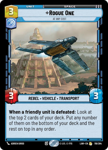 Image for Rogue One - At Any Cost (119/264) - Star Wars: Unlimited