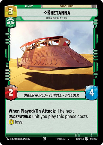 Image for Khetanna - Upon the Dune Sea (158/264) - Star Wars: Unlimited