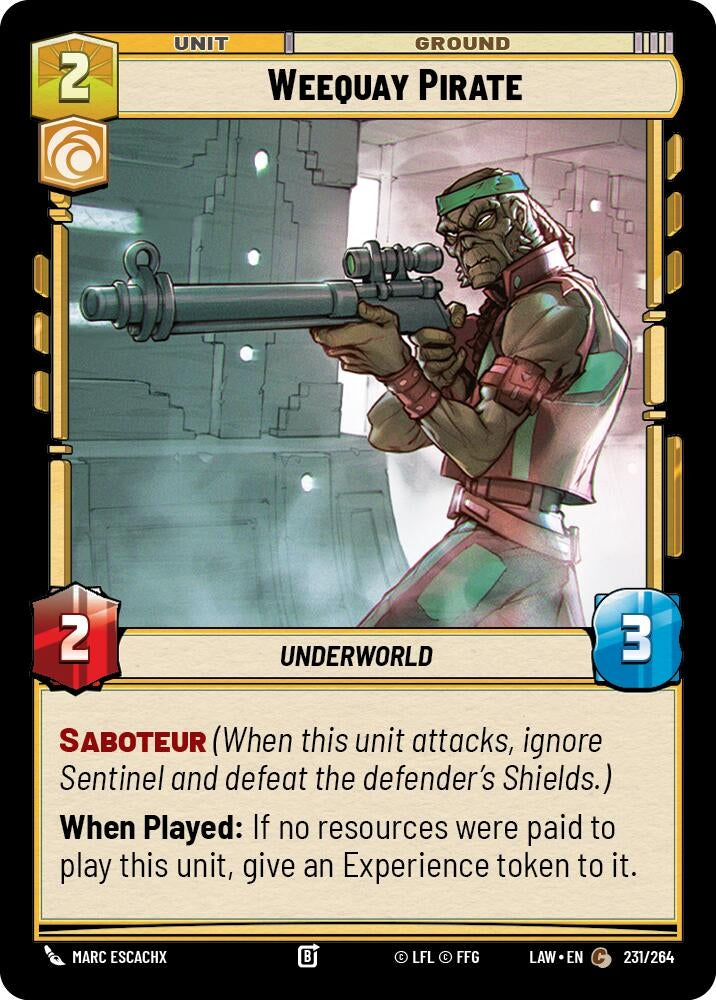 Image for Weequay Pirate (231/264) - Star Wars: Unlimited
