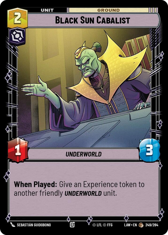 Image for Black Sun Cabalist (249/264) - Star Wars: Unlimited