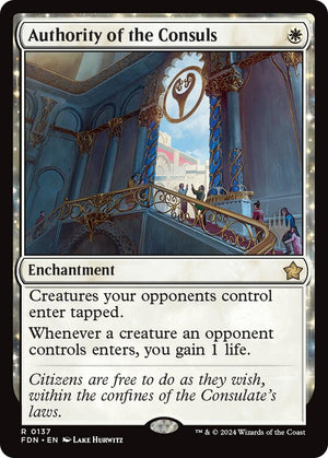 Image for Authority of the Consuls (137) (PPECL) - Magic: The Gathering