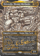 Image for Donatello, Mutant Mechanic (Borderless) (Gold-Stamped Signature) (302) (TMT) - Magic: The Gathering