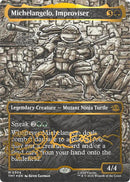 Image for Michelangelo, Improviser (Borderless) (Gold-Stamped Signature) (304) (TMT) - Magic: The Gathering