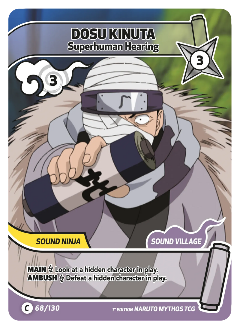 Image for Dosu Kinuta — Superhuman Hearing (068/130) (KSH) - Naruto Mythos TCG