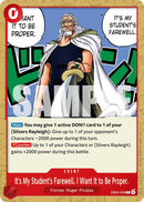 It's My Student's Farewell. I Want It to Be Proper. [Adventure on Kami's Island]
