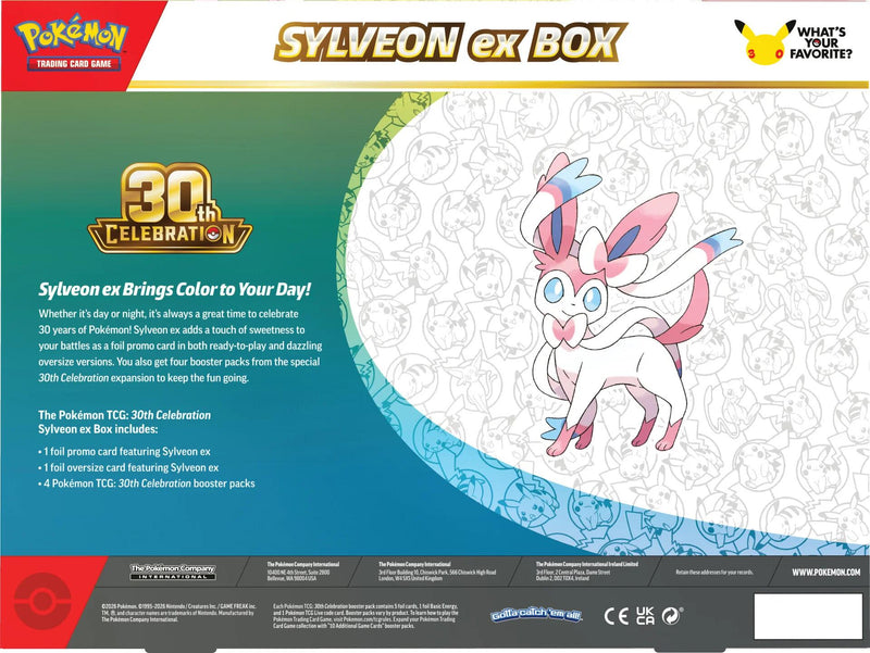 30th Celebration Sylveon ex Box Preorder - one per household