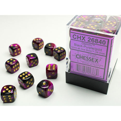 Chessex Dice - D6 Dice Block 12mm (36 Dice)