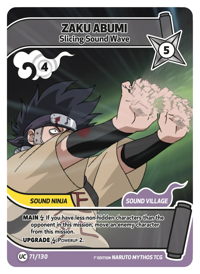 Image for Zaku Abumi — Slicing Sound Wave (071/130) (KSH) - Naruto Mythos TCG