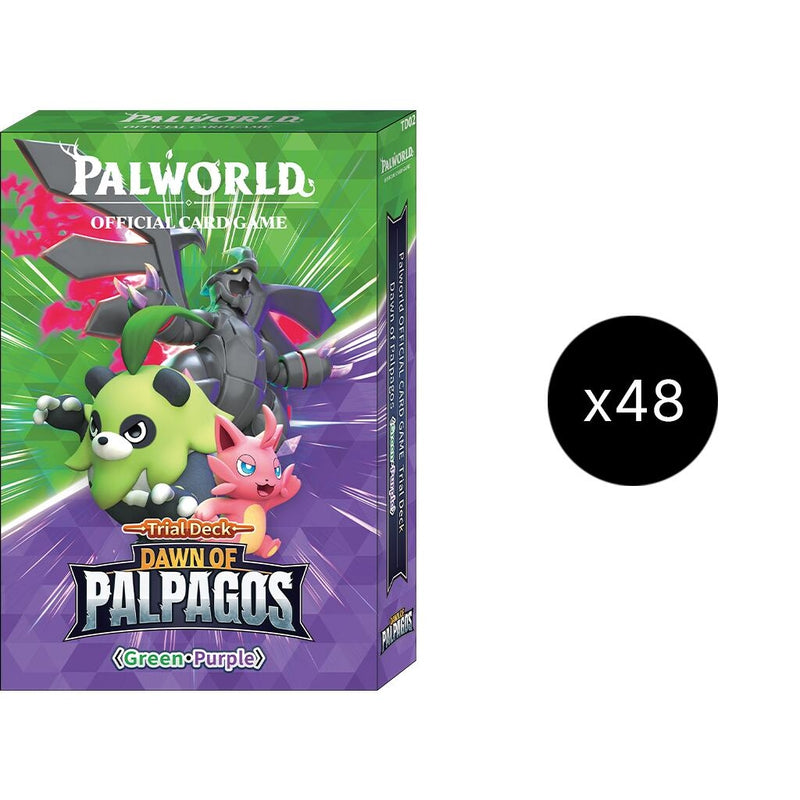 Image for Dawn of Palpagos Green•Purple Trial Deck Display Case - Palworld OFFICIAL CARD GAME