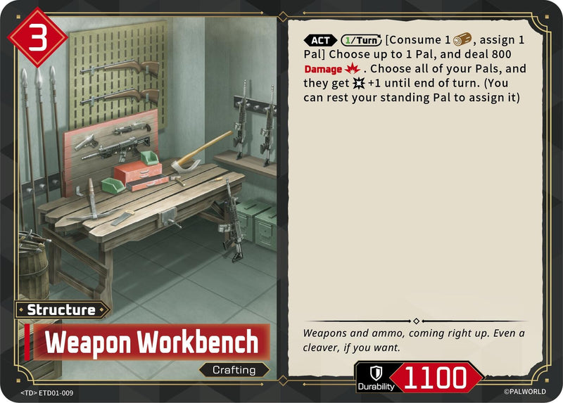 Image for Weapon Workbench (ETD01-009) (TD01) - Palworld OFFICIAL CARD GAME