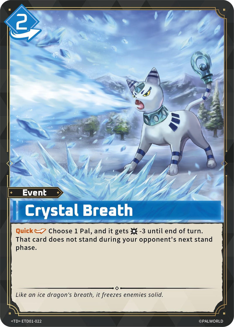 Image for Crystal Breath (ETD01-022) (TD01) - Palworld OFFICIAL CARD GAME