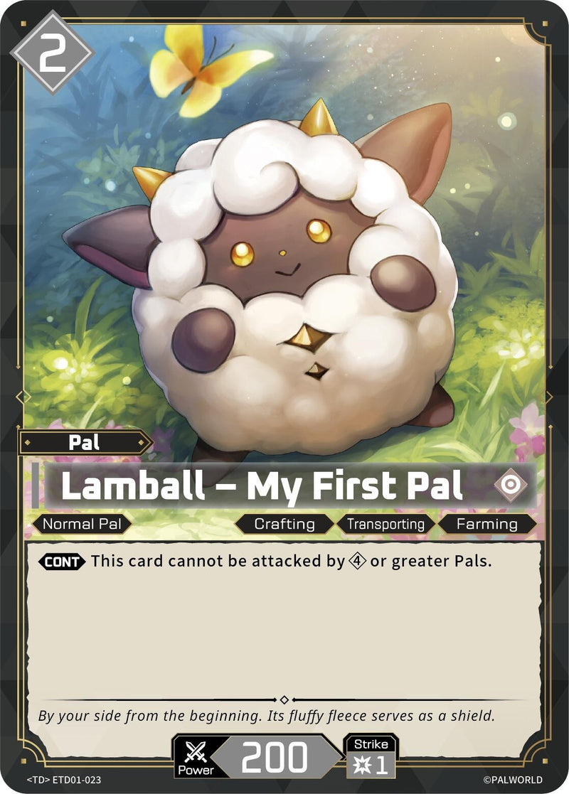 Image for Lamball - My First Pal (ETD01-023) (TD01) - Palworld OFFICIAL CARD GAME