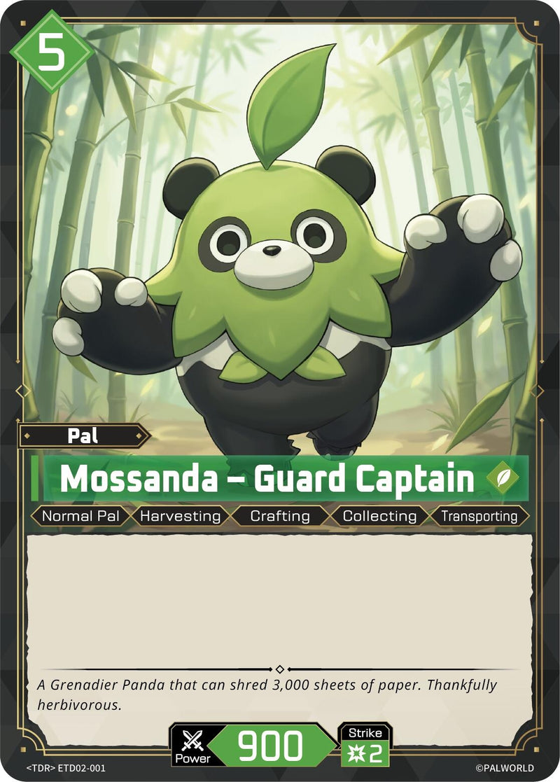 Image for Mossanda - Guard Captain (ETD02-001) (TD02) - Palworld OFFICIAL CARD GAME