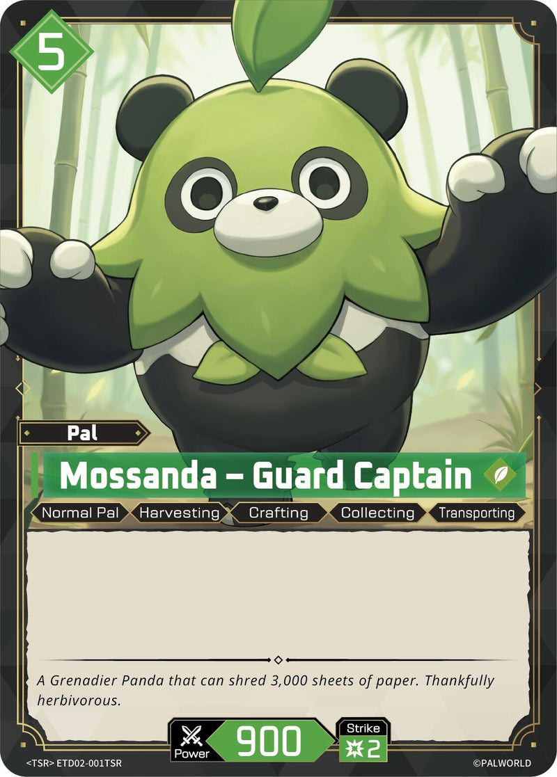 Image for Mossanda - Guard Captain (TSR) (ETD02-001TSR) (TD02) - Palworld OFFICIAL CARD GAME