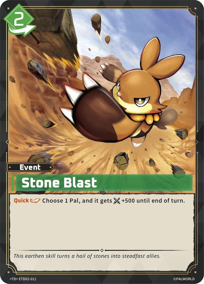 Image for Stone Blast (ETD02-011) (TD02) - Palworld OFFICIAL CARD GAME