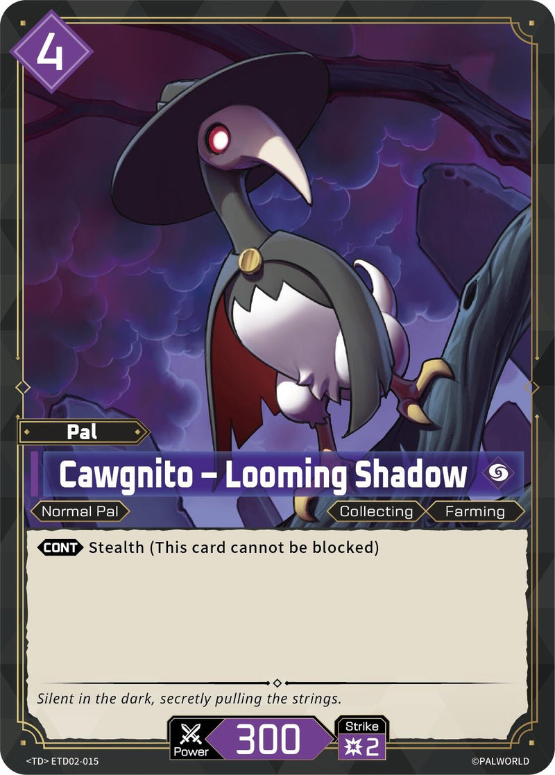 Image for Cawgnito - Looming Shadow (ETD02-015) (TD02) - Palworld OFFICIAL CARD GAME