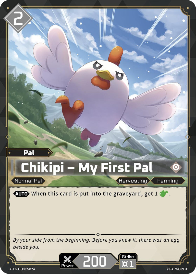 Image for Chikipi - My First Pal (ETD02-024) (TD02) - Palworld OFFICIAL CARD GAME