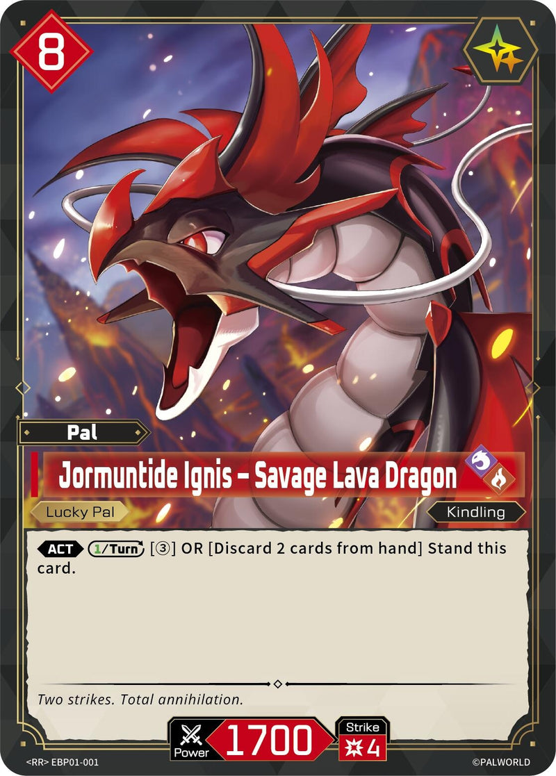 Image for Jormuntide Ignis - Savage Lava Dragon (EBP01-001) (BP01) - Palworld OFFICIAL CARD GAME